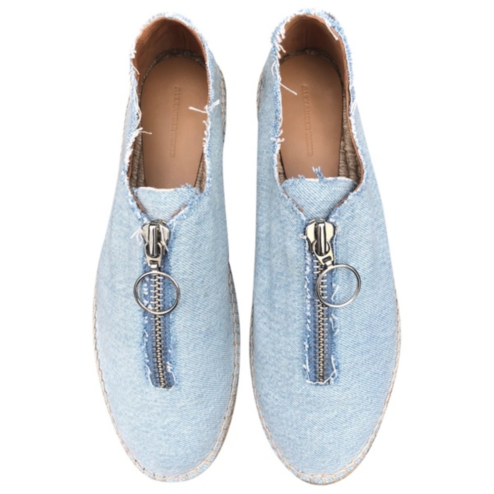 COPY - Alexander Wang Devon Denim Zip-Front Espadrille